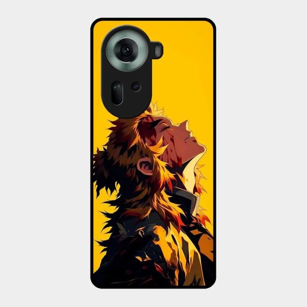 Burning Heart Glass Case Cover For Oppo Reno 11 5G