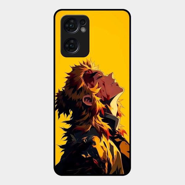 Burning Heart Glass Case Cover For Oppo Reno 7 5G