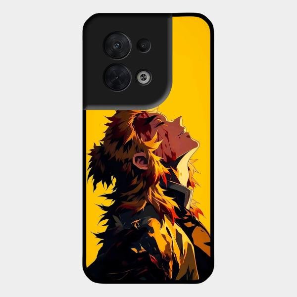 Burning Heart Glass Case Cover For Oppo Reno 8 5G