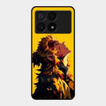 Burning Heart Glass Case Cover For Poco X6 Pro 5G