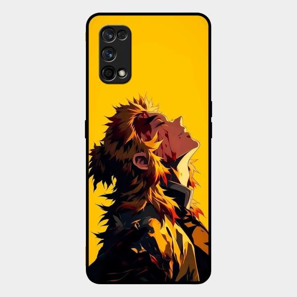 Burning Heart Glass Case Cover For Realme 7 Pro