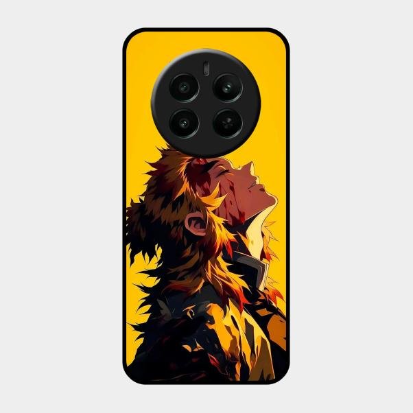 Burning Heart Glass Case Cover For Realme Narzo 70 Pro 5G
