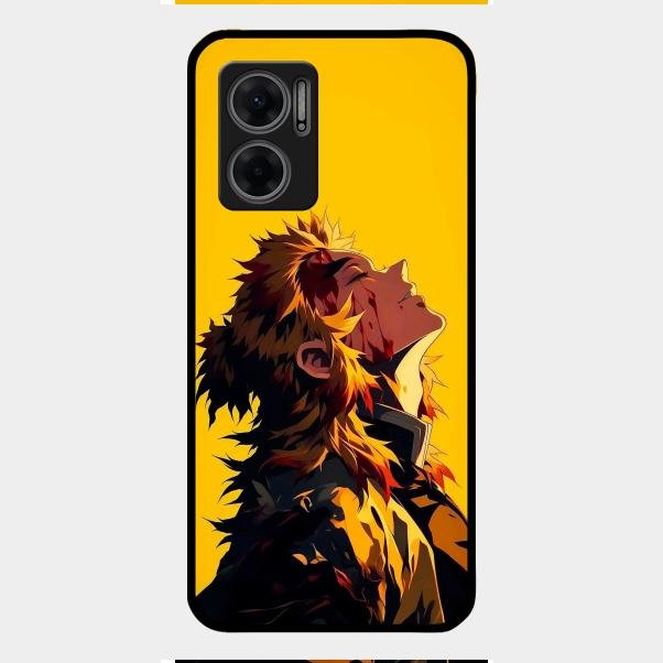 Burning Heart Glass Case Cover For Redmi 11 Prime 5G