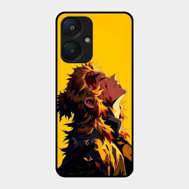 Burning Heart Glass Case Cover For Redmi 13C 5G