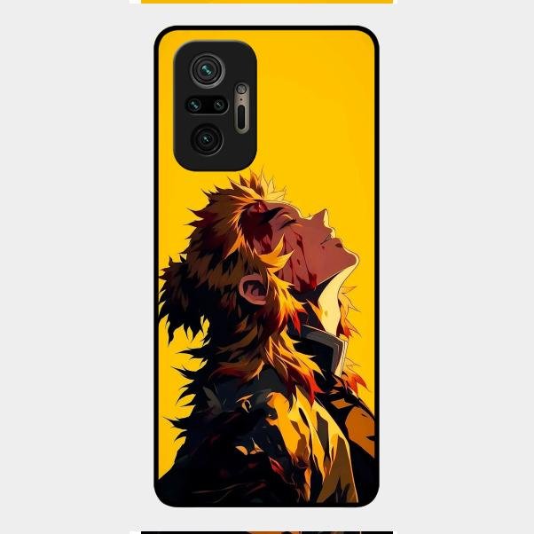 Burning Heart Glass Case Cover For Redmi Note 10 Pro Max