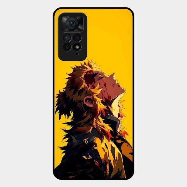 Burning Heart Glass Case Cover For Redmi Note 11 Pro Plus 5G