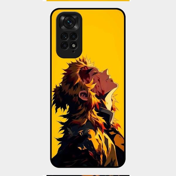 Burning Heart Glass Case Cover For Redmi Note 11