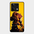 Burning Heart Glass Case Cover For Redmi Note 13 5G