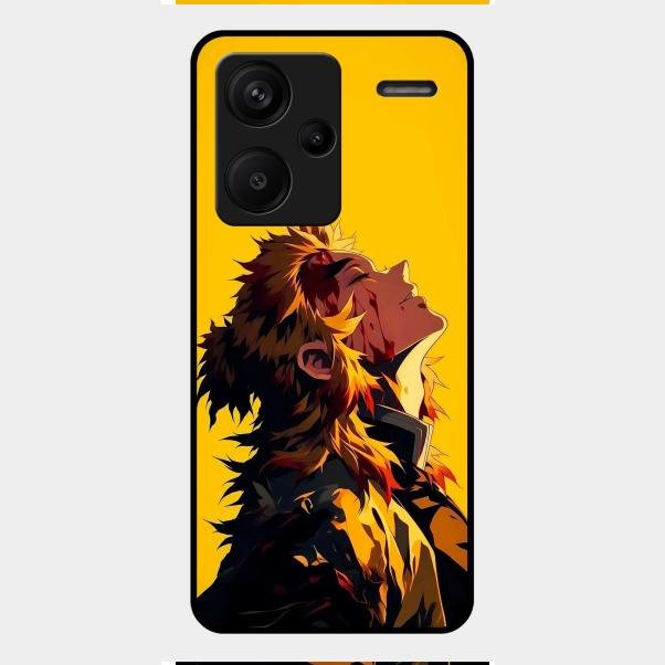 Burning Heart Glass Case Cover For Redmi Note 13 Pro Plus 5G
