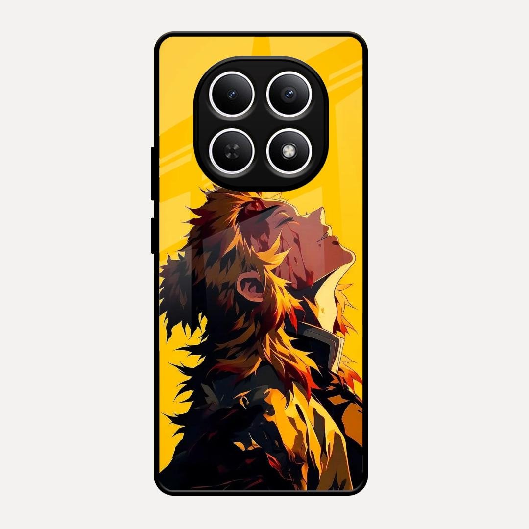 Burning Heart Glass Case Cover For Redmi Note 15 5G