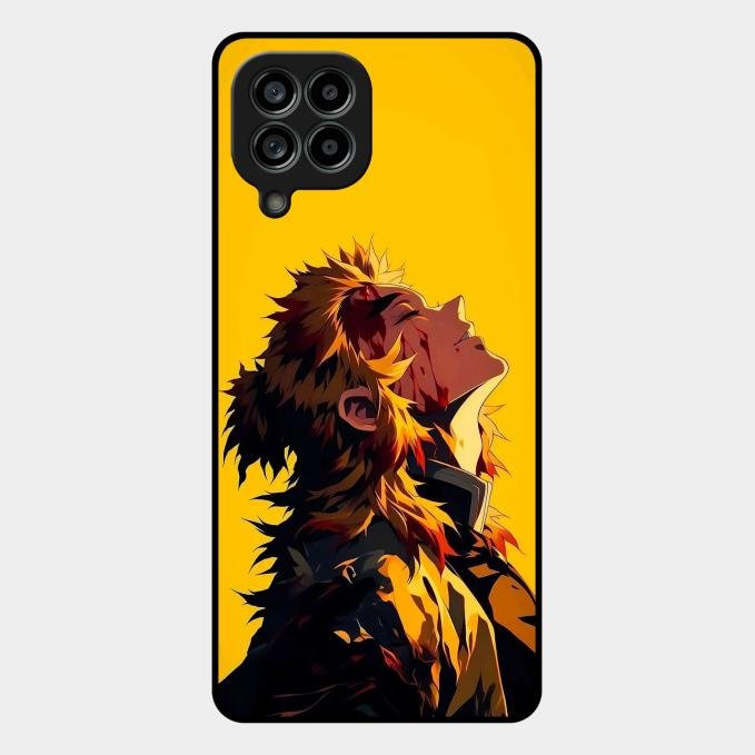 Burning Heart Glass Case Cover For Samsung Galaxy M53 5G