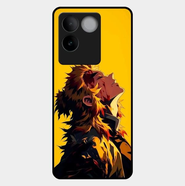 Burning Heart Glass Case Cover For Vivo T2 Pro 5G