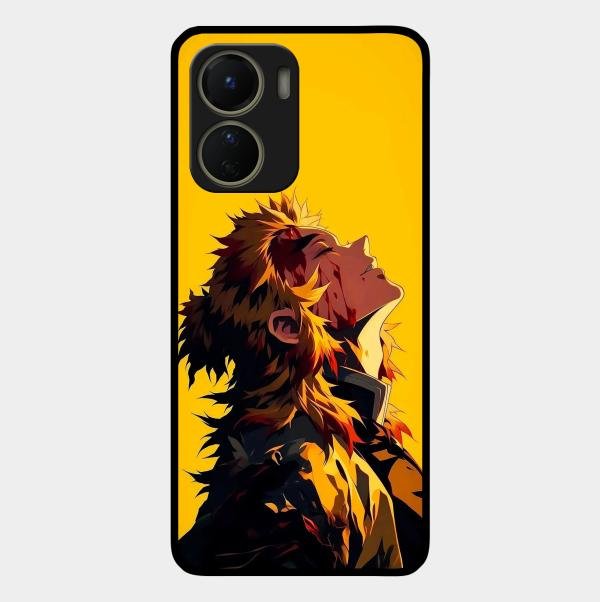 Burning Heart Glass Case Cover For Vivo T2X 5G