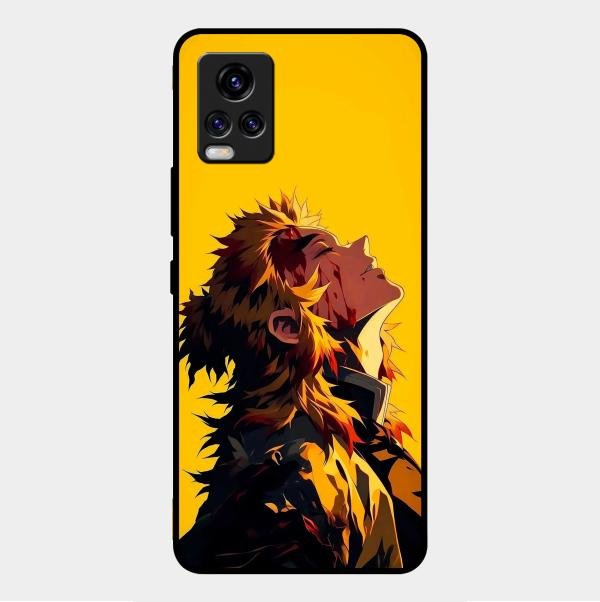 Burning Heart Glass Case Cover For Vivo V20 Pro 5G