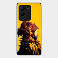 Burning Heart Glass Case Cover For Vivo V25 Pro 5G