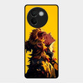 Burning Heart Glass Case Cover For Vivo V30E 5G