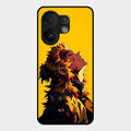 Burning Heart Glass Case Cover For Vivo V60 5G