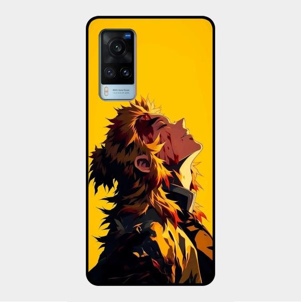 Burning Heart Glass Case Cover For Vivo X60 5G