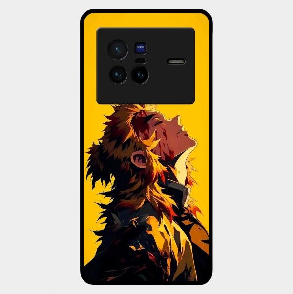 Burning Heart Glass Case Cover For Vivo X80 5G