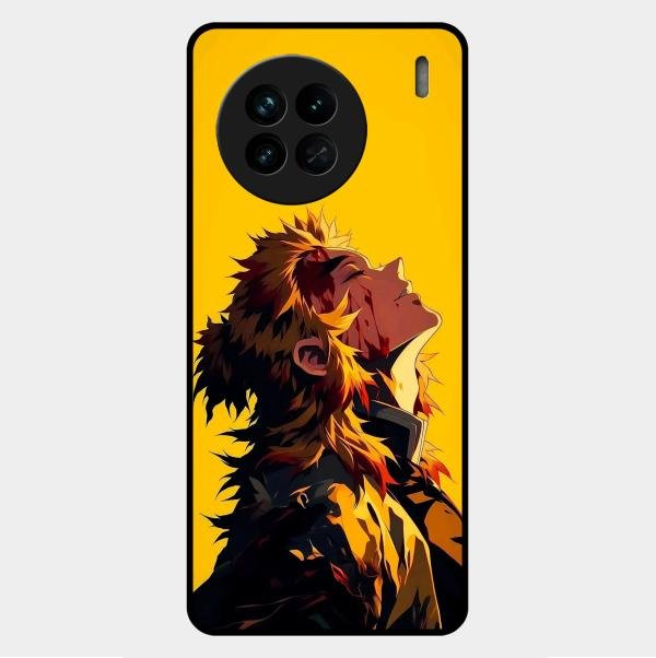 Burning Heart Glass Case Cover For Vivo X90 5G