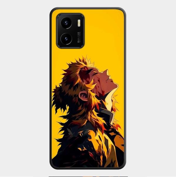 Burning Heart Glass Case Cover For Vivo Y01