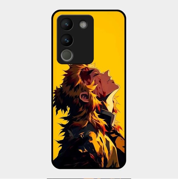 Burning Heart Glass Case Cover For Vivo Y200 5G