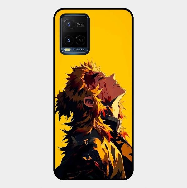 Burning Heart Glass Case Cover For Vivo Y33T