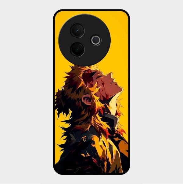 Burning Heart Glass Case Cover For Vivo Y39 5G