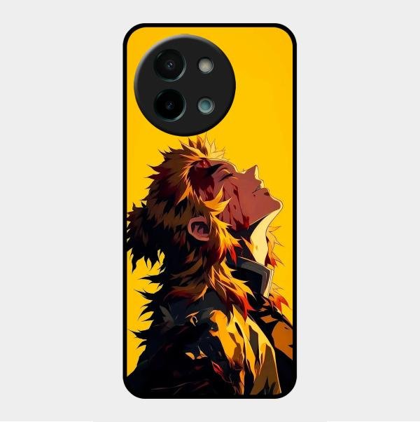 Burning Heart Glass Case Cover For Vivo Y58 5G
