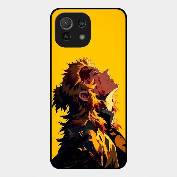 Burning Heart Glass Case Cover For Xiaomi Mi 11 Lite