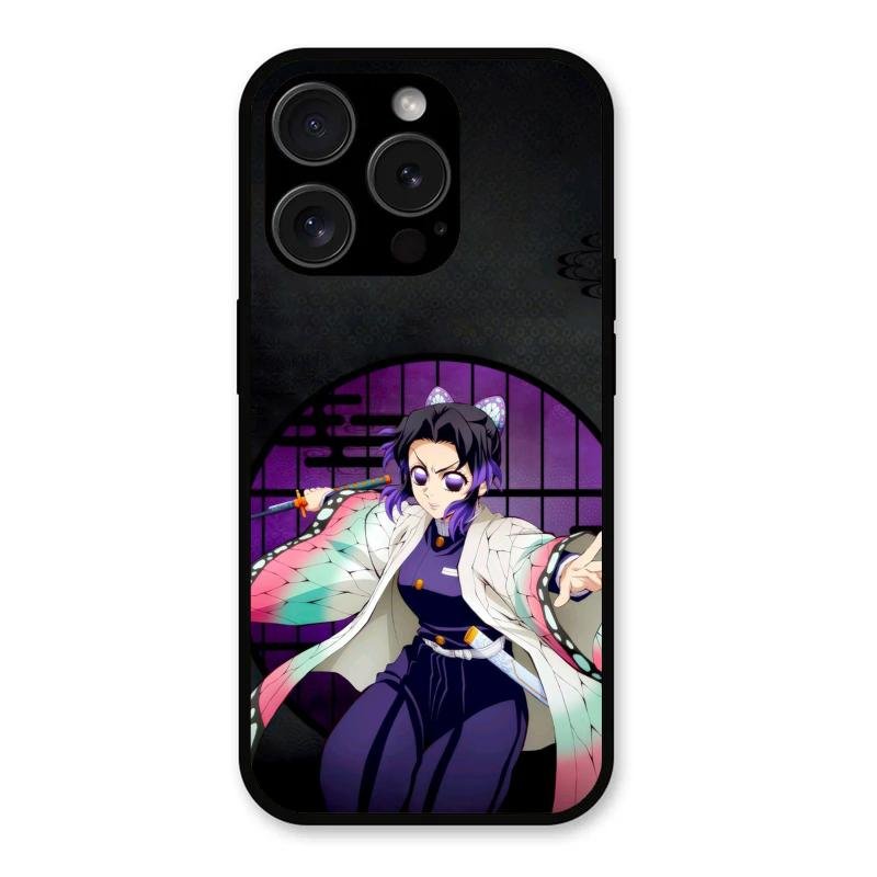 Butterfly Blade Glass Case Cover For iPhone 15 Pro