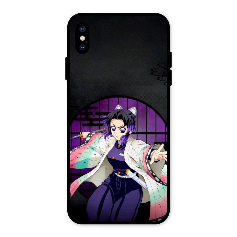 Butterfly Blade Glass Case Cover For iPhone XS Max