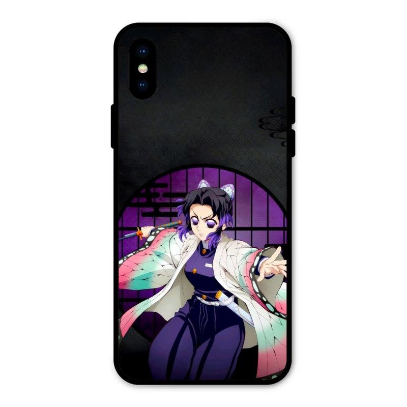 Butterfly Blade Glass Case Cover For iPhone XS