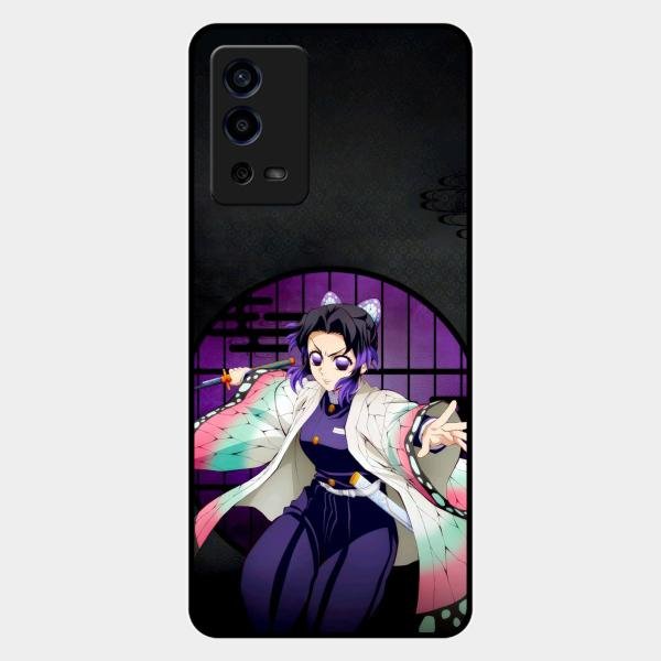 Butterfly Blade Glass Case Cover For Oppo A55