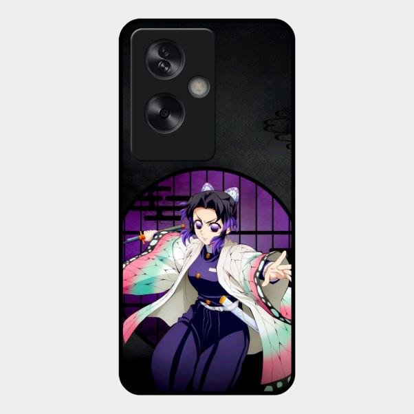Butterfly Blade Glass Case Cover For Oppo A79 5G