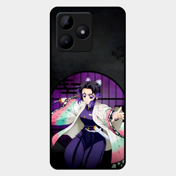 Butterfly Blade Glass Case Cover For Realme C53
