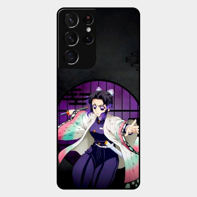 Butterfly Blade Glass Case Cover For Samsung Galaxy S21 Ultra