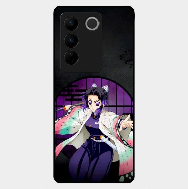Butterfly Blade Glass Case Cover For Vivo V27 5G
