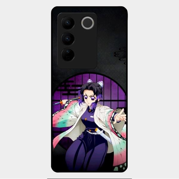 Butterfly Blade Glass Case Cover For Vivo V27 Pro 5G