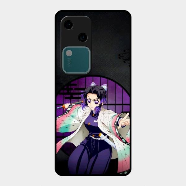 Butterfly Blade Glass Case Cover For Vivo V30 5G