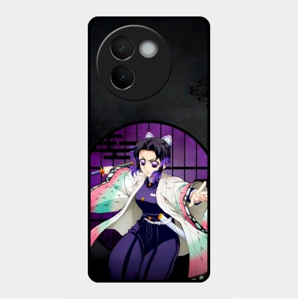 Butterfly Blade Glass Case Cover For Vivo V30E 5G