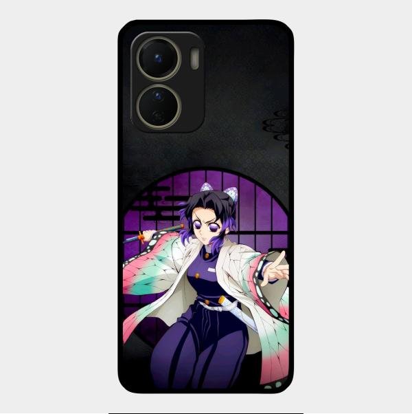 Butterfly Blade Glass Case Cover For Vivo Y16