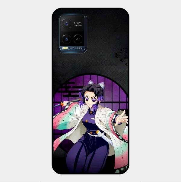 Butterfly Blade Glass Case Cover For Vivo Y33T