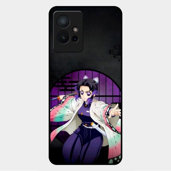 Butterfly Blade Glass Case Cover For Vivo Y75 5G