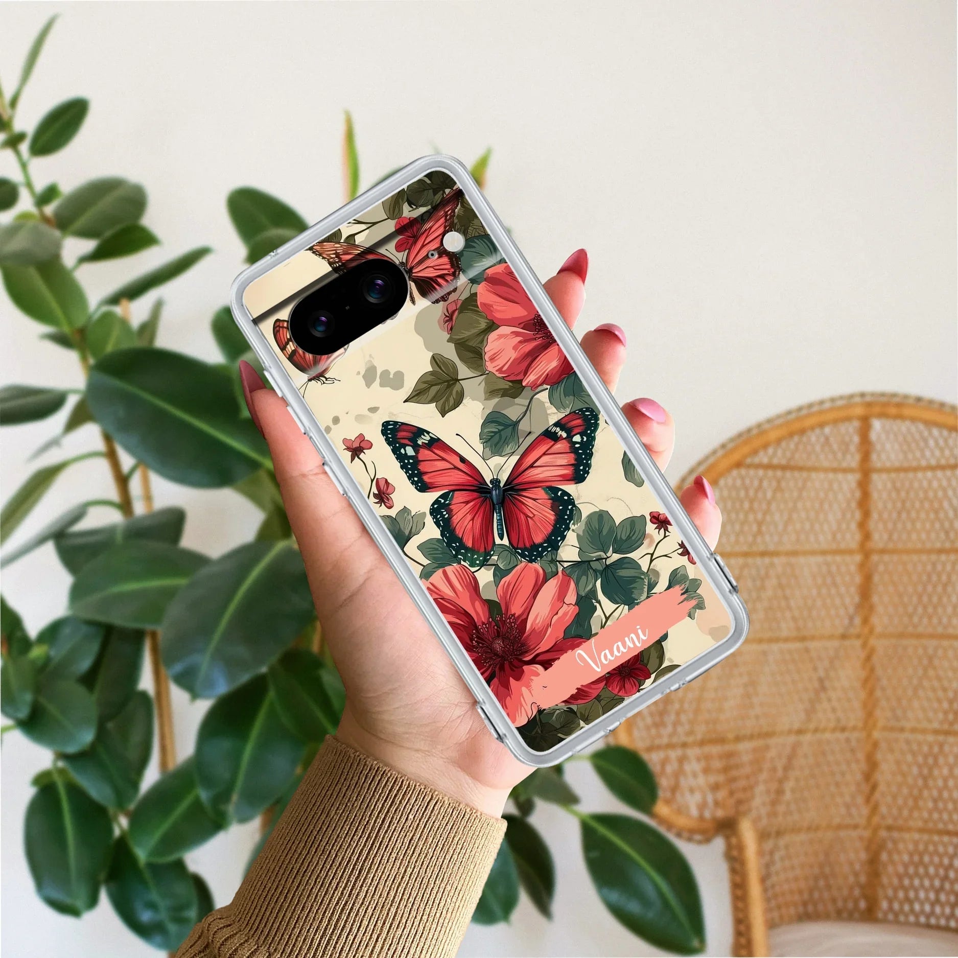 Butterfly Customize Transparent Silicon Case For Google - ShopOnCliQ