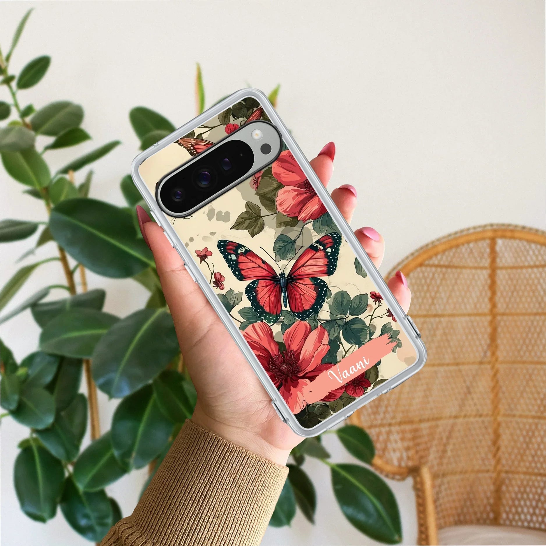 Butterfly Customize Transparent Silicon Case For Google - ShopOnCliQ
