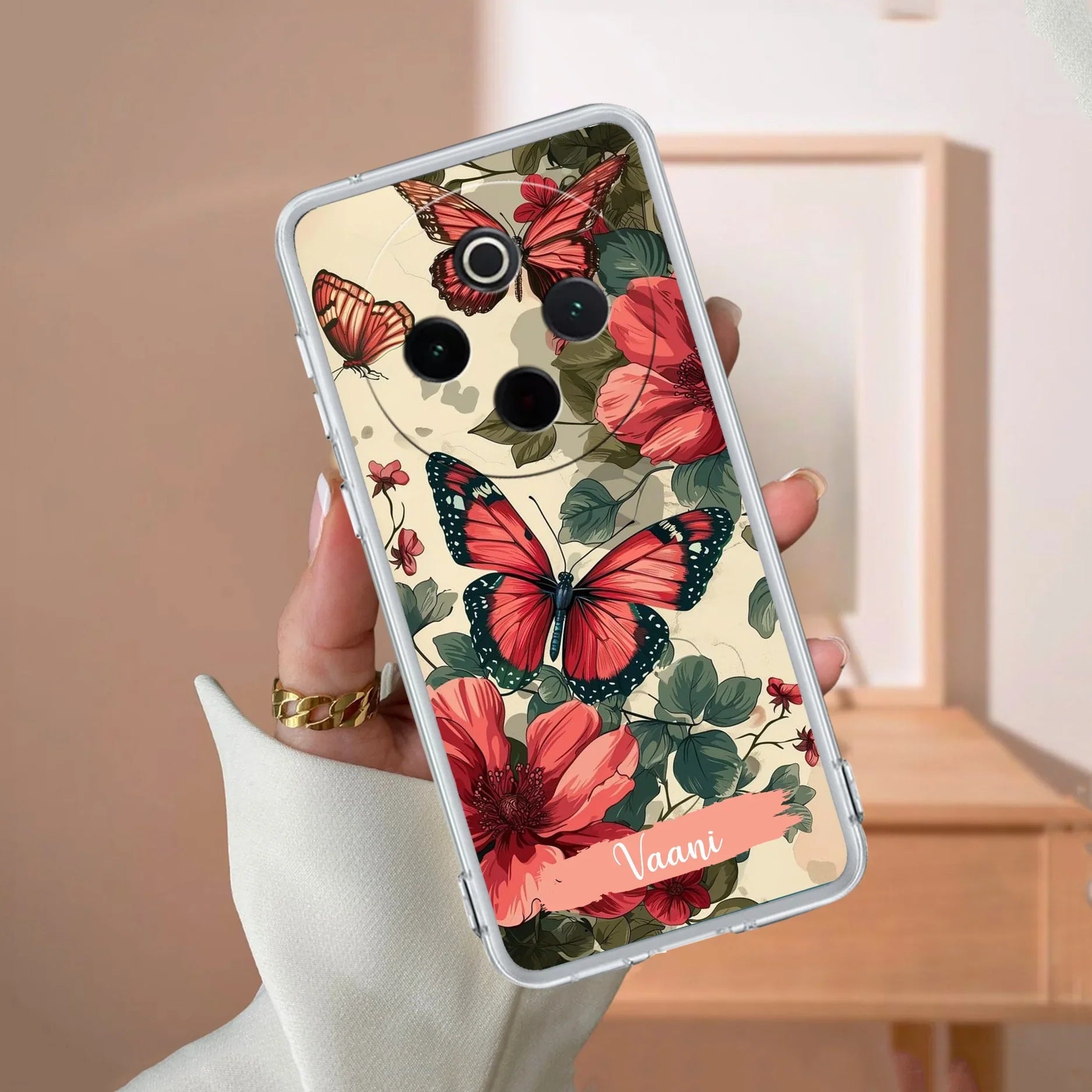 Butterfly  Customize Transparent Silicon Case For iQOO Z10 5G