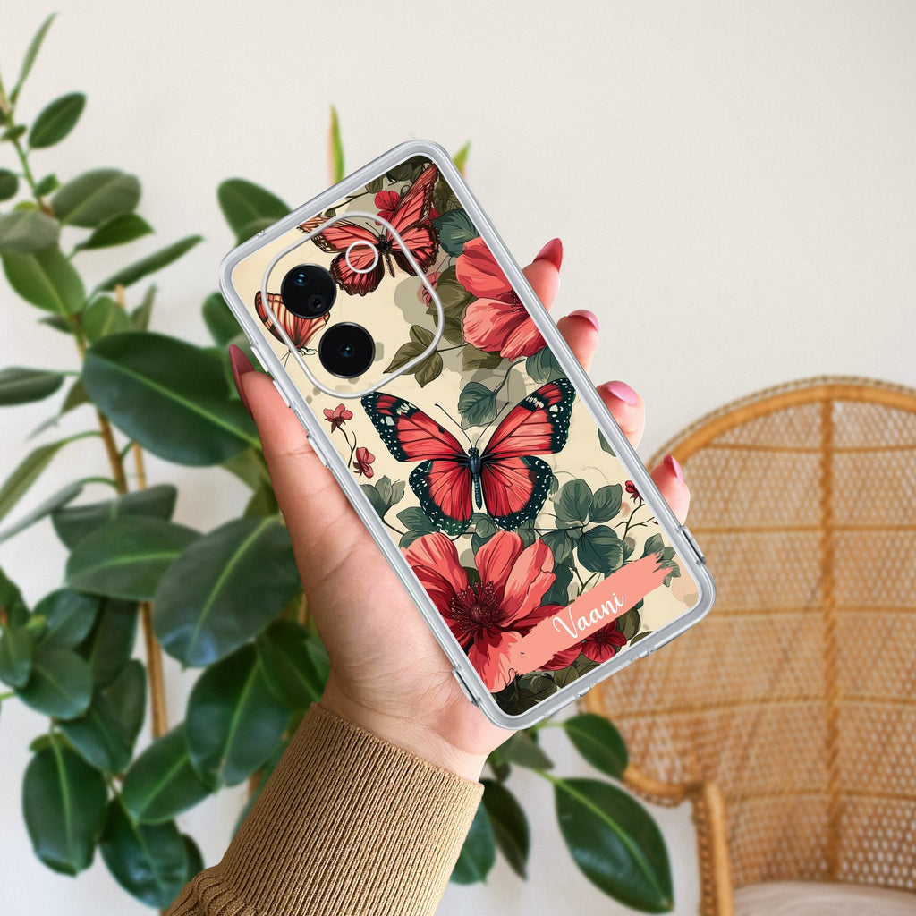 Butterfly  Customize Anti Yellow Case For Vivo T3 Pro 5G