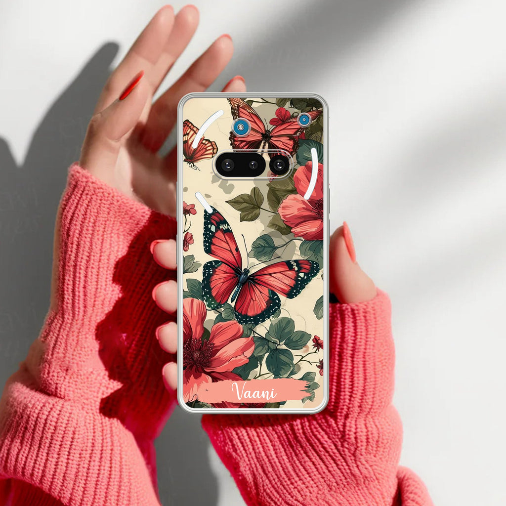 Butterfly Customize Anti Yellow Case For Nothing Phone 3A 5G