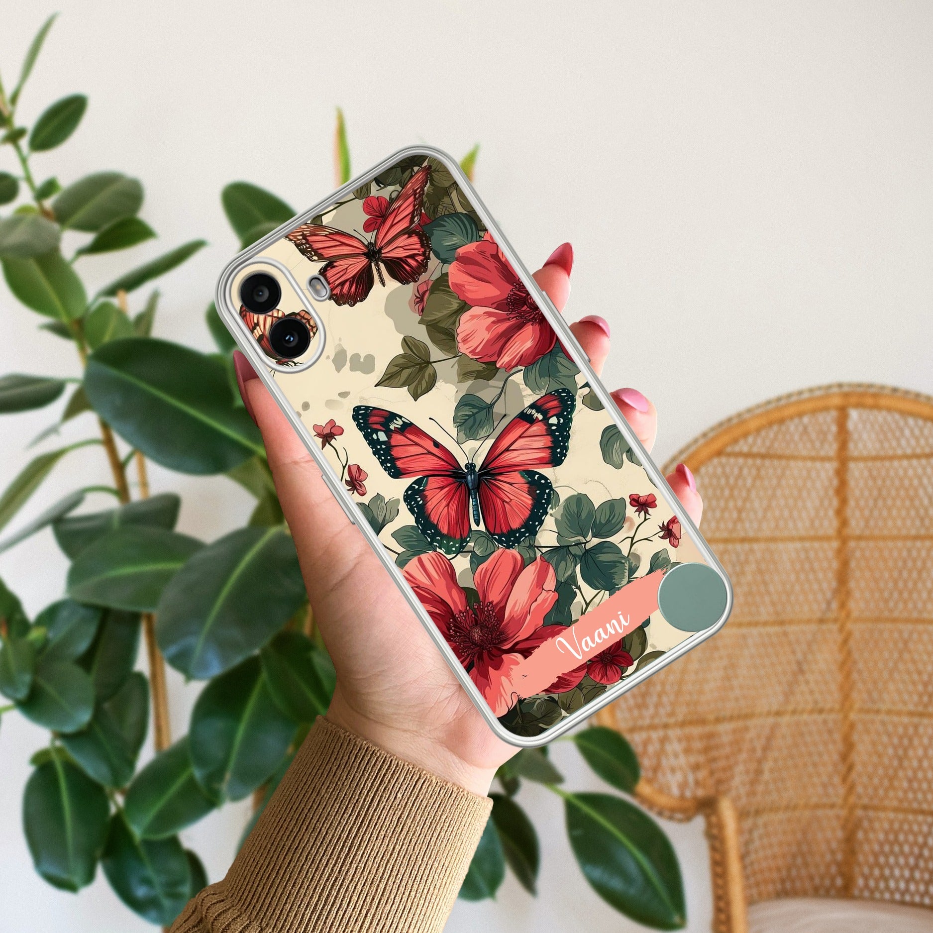 Butterfly Customize Anti Yellow Case For CMF Nothing Phone 1 5G
